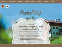 Tablet Screenshot of plansol-hof.com